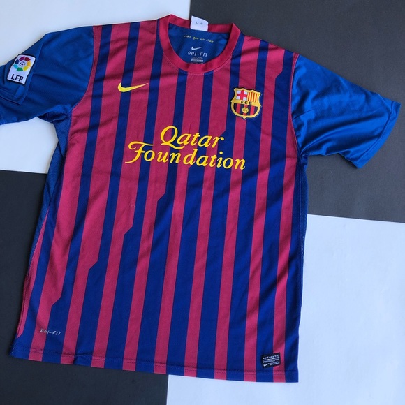 Nike Other - NIKE BARCELONA FC STRIPED SOCCER JERSEY